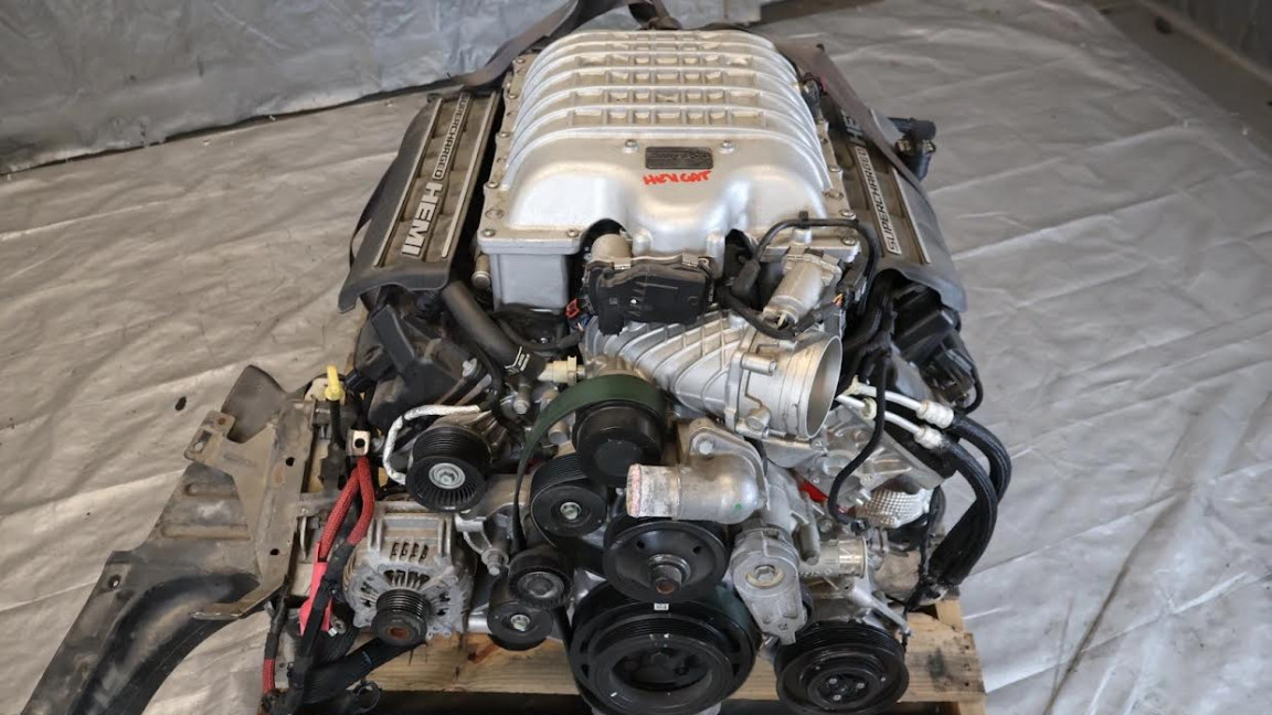 Image 1 of 2, of the 21 22 DODGE CHALLENGER CHARGER HELLCAT REDEYE 717HP SUPERCHARGED ENGINE MOTOR for sale on MotorsportAds.