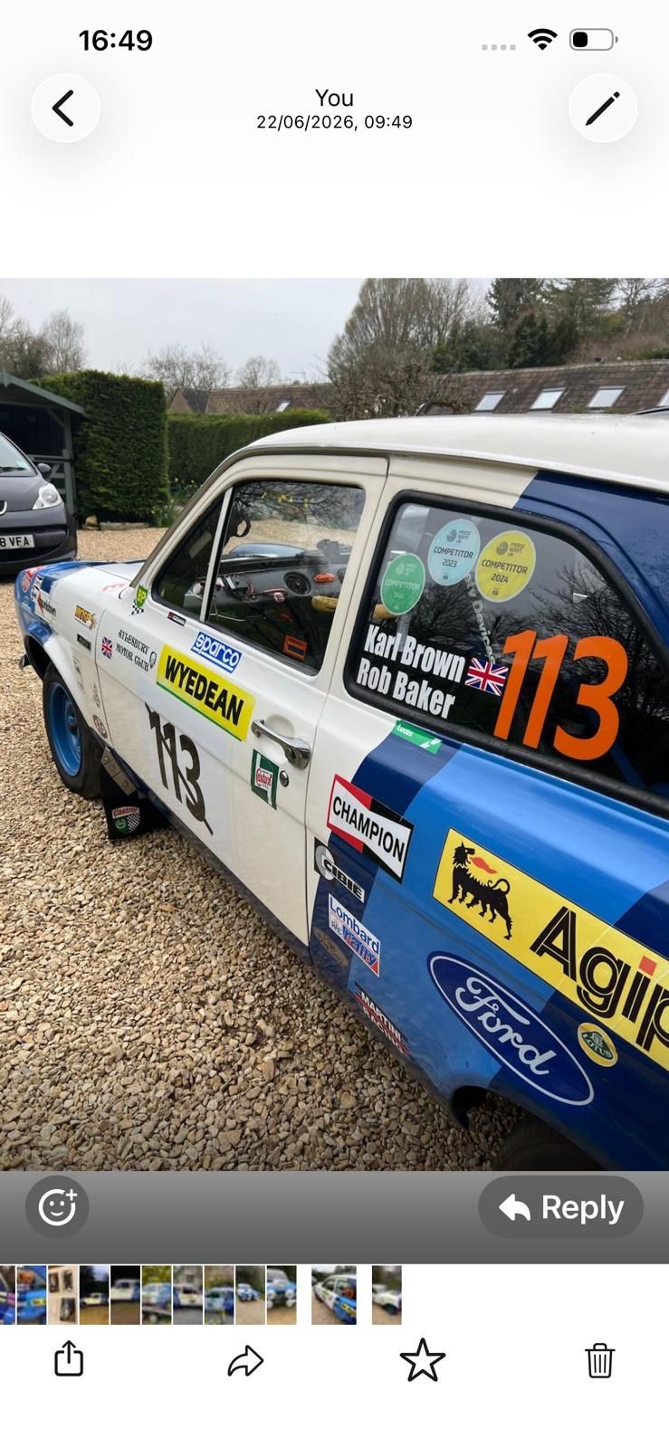 Image 2 of 5, of the Mk1 Ford Escort 1600, J reg (rally spec & ready to race) for sale on MotorsportAds.