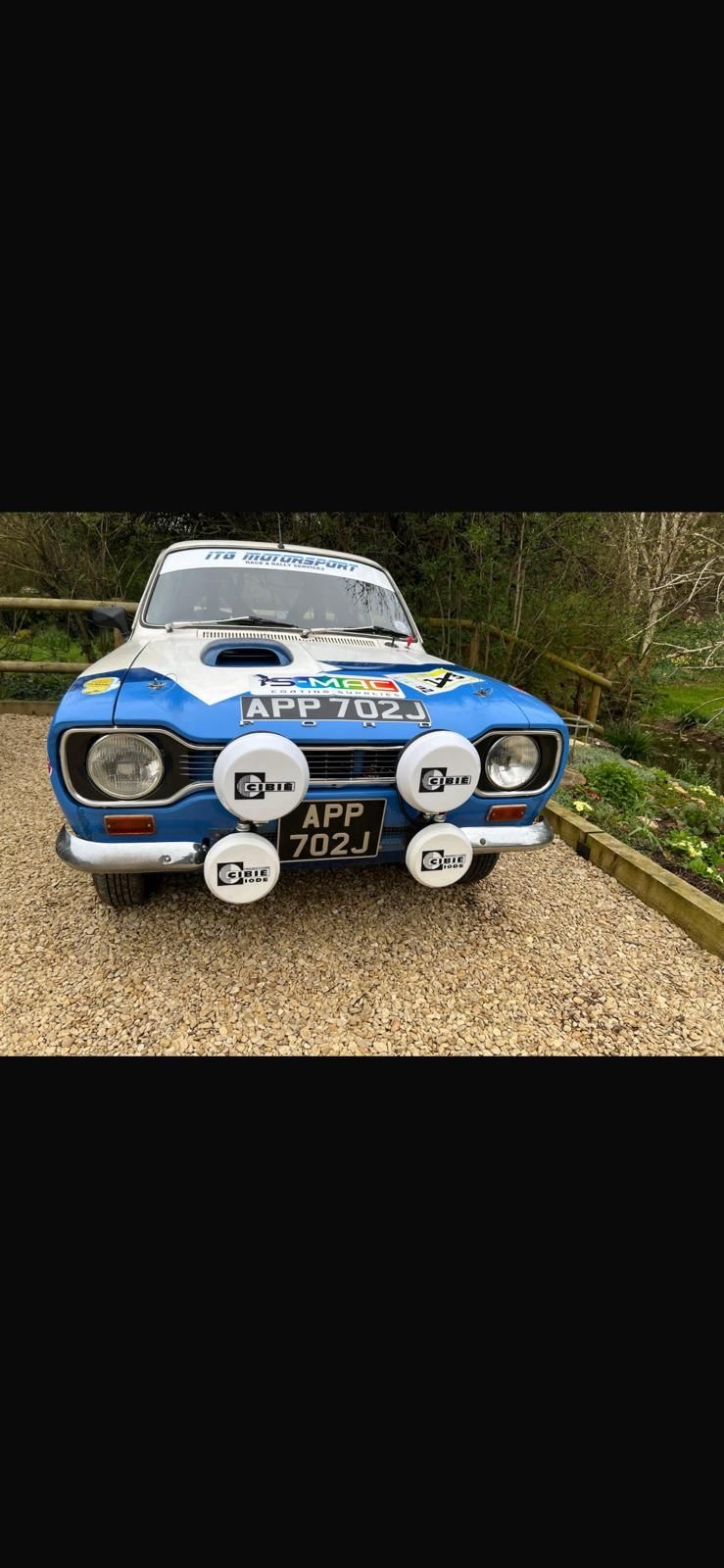 Image 4 of 5, of the Mk1 Ford Escort 1600, J reg (rally spec & ready to race) for sale on MotorsportAds.