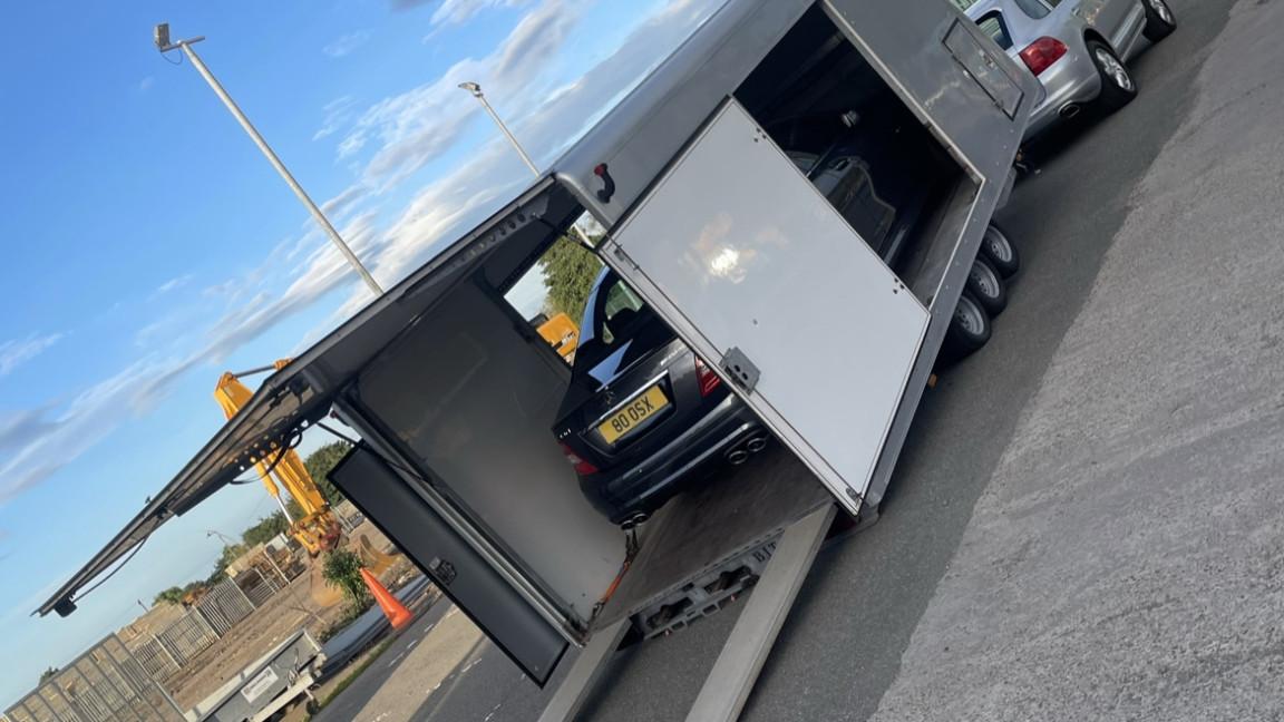 Image 4 of 5, of the Brian James Tri Axle Enclosed Trailer  for sale on MotorsportAds.